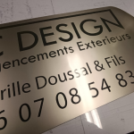 Image d'une plaque professionnelle